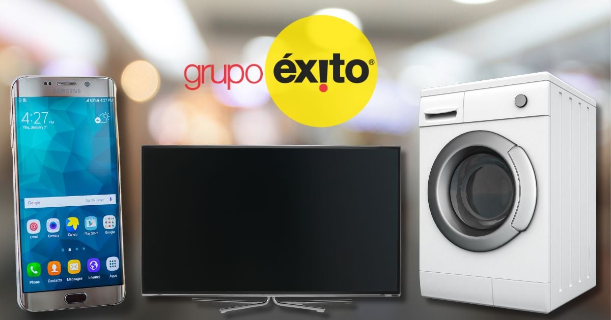 Los electrodomésticos del Éxito que tienen hasta el 60% de descuento; celulares, lavadoras y más