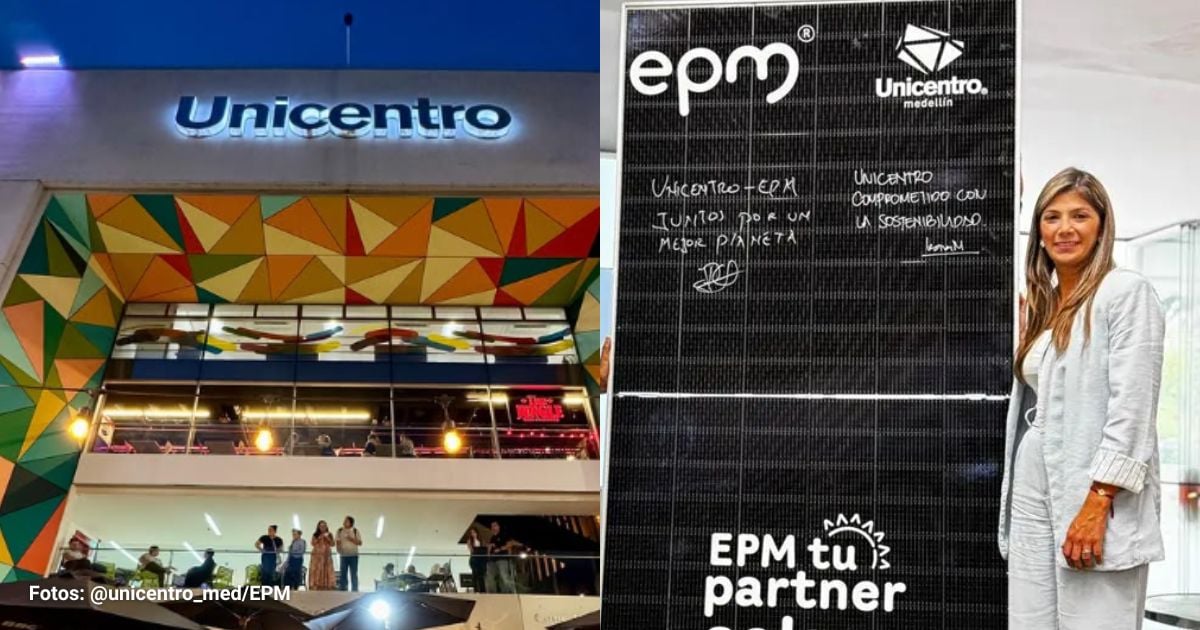 El Unicentro de Medellín sigue el camino de los centros comerciales con energía solar