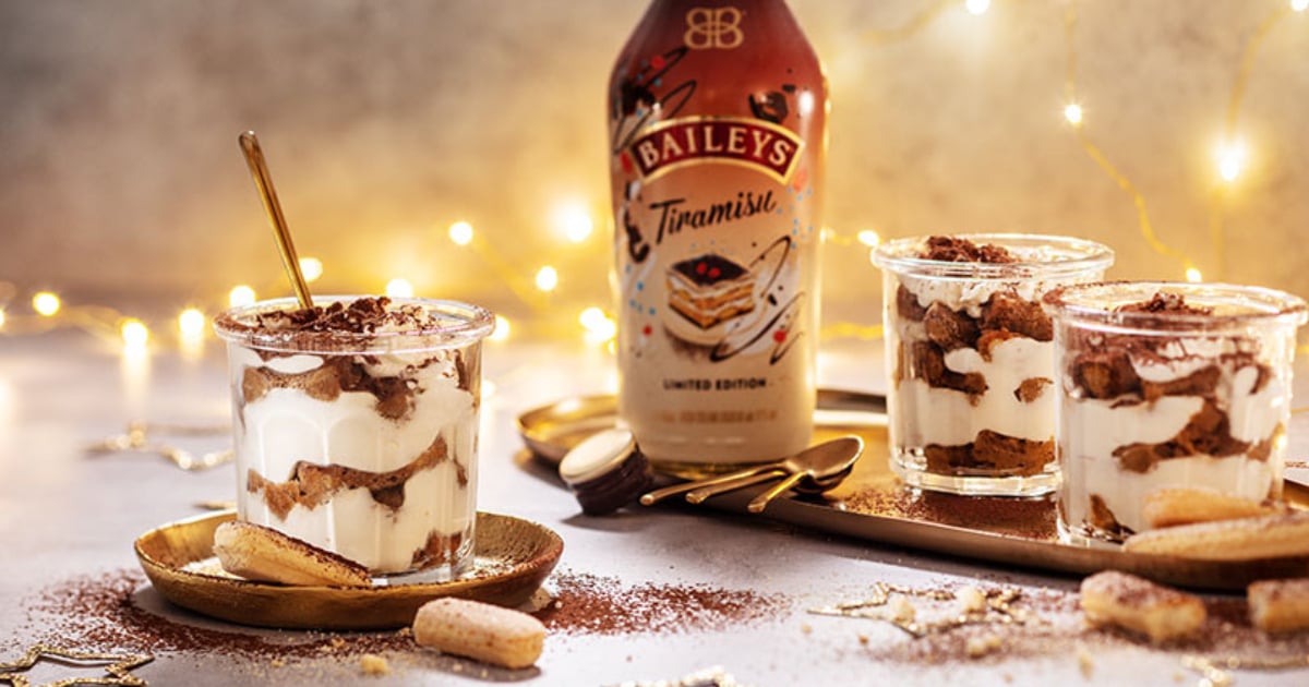 El postre más rico y popular de Italia, el tiramisú, se mezcla por pocos días con Baileys