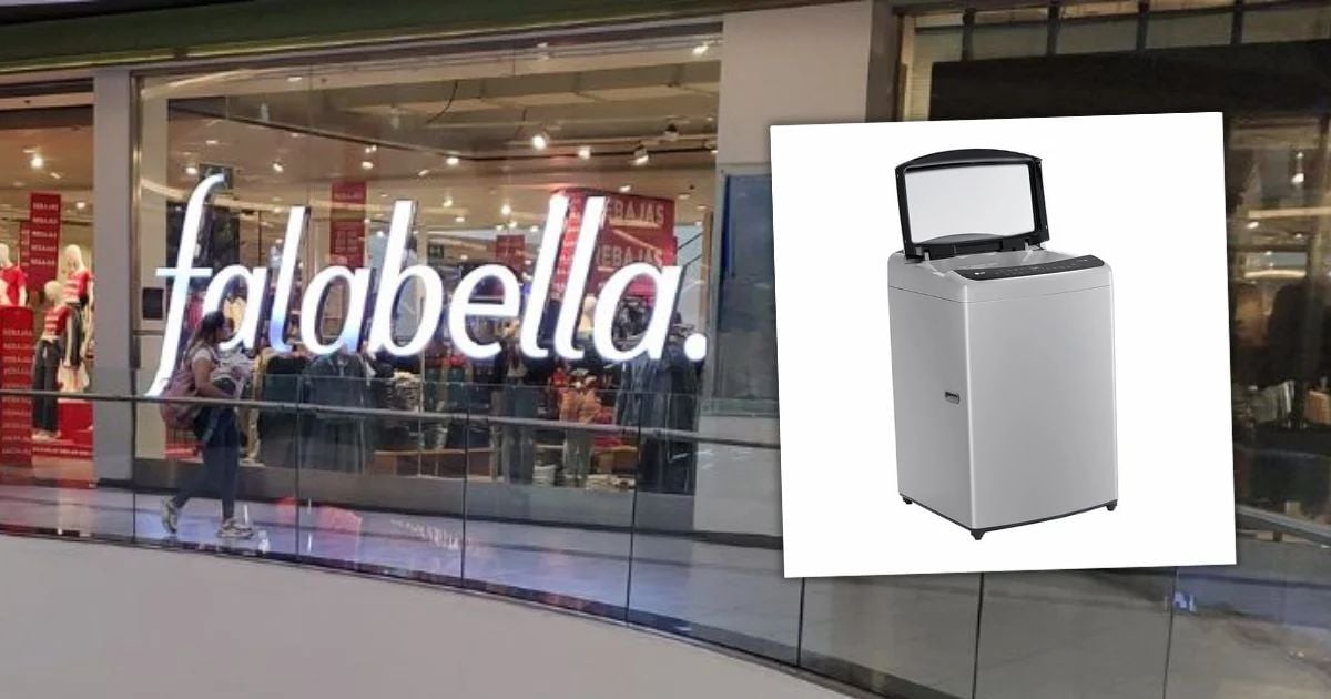 La lavadora LG de gran capacidad que puede comprar por menos de $2 millones en Falabella