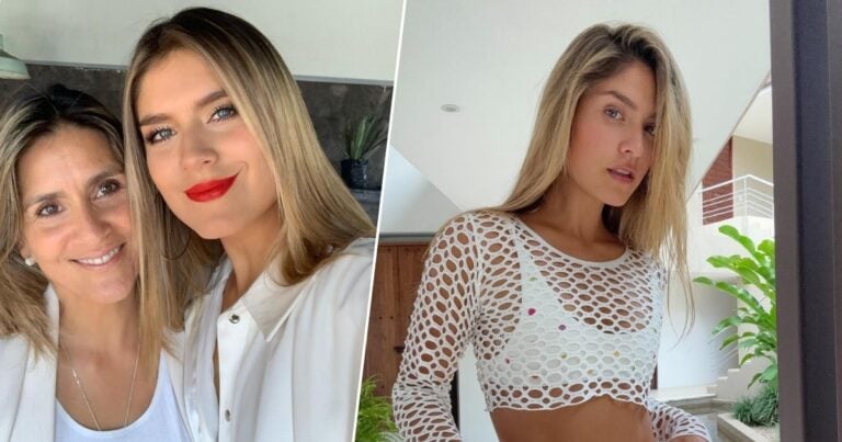 Mamá de Laura Tobón - Ella es la mamá de Laura Tobón; fue modelo en su juventud