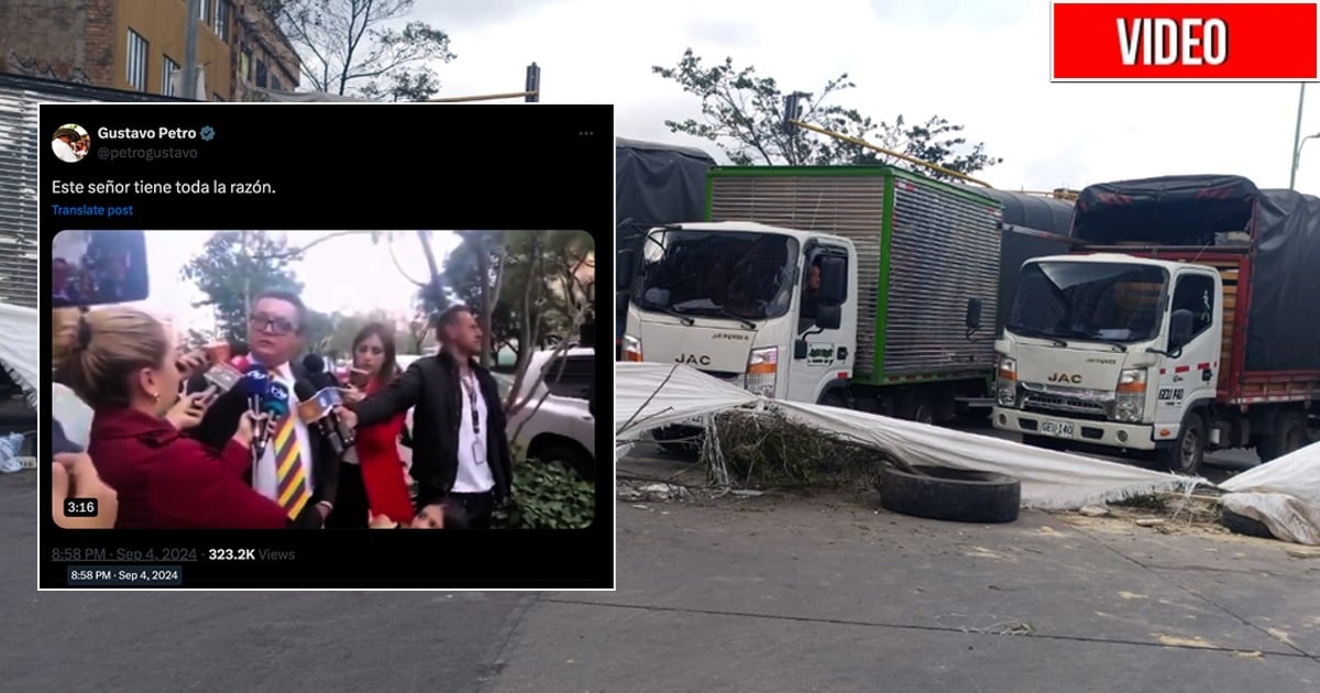 El pequeño camionero que está en paro al que Petro le dio la razón