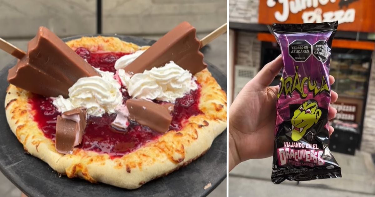 El lugar donde combinan el sabor de la pizza con el de la paleta Drácula: dirección y precio