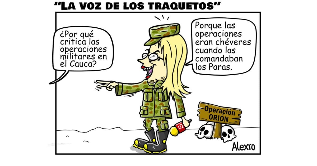 Caricatura: La voz de los traquetos