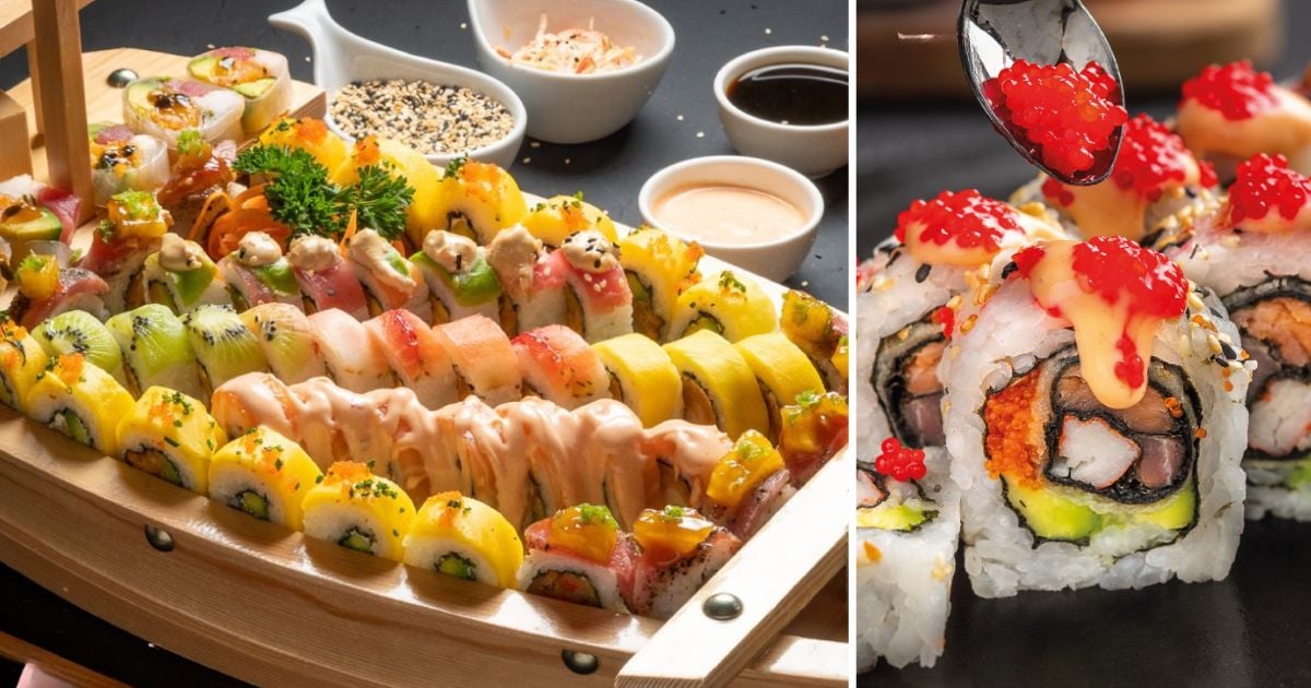 Este es el restaurante donde se puede comer todo el sushi que quiera por $55 mil; son rollos enormes