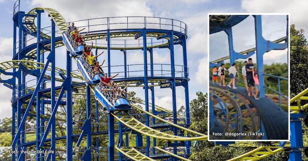 La razón por la que falló la montaña rusa del Parque del Café ¿Hubo algún herido?