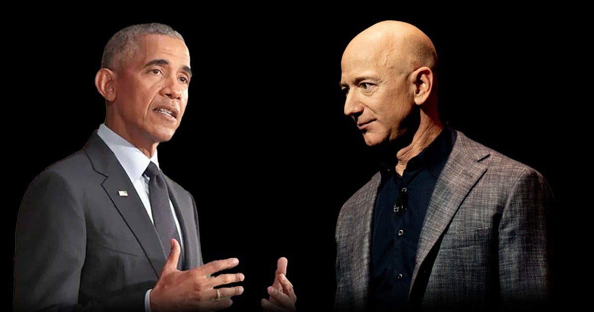 Obama - Cuatro contratos de Amazon con el gobierno de EE. UU. silenciaron el apoyo de Jeff Bezos a Kamala Harris