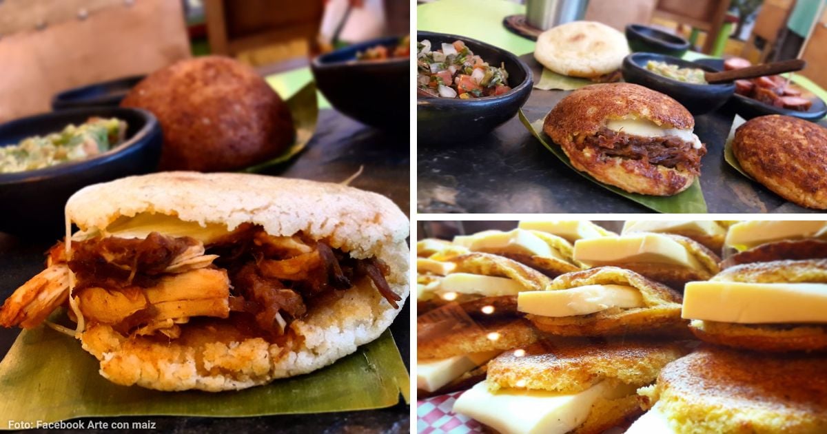 El lugar en Bogotá para comer arepas de choclo rellenas de carne, chicharrón y más desde $8.900