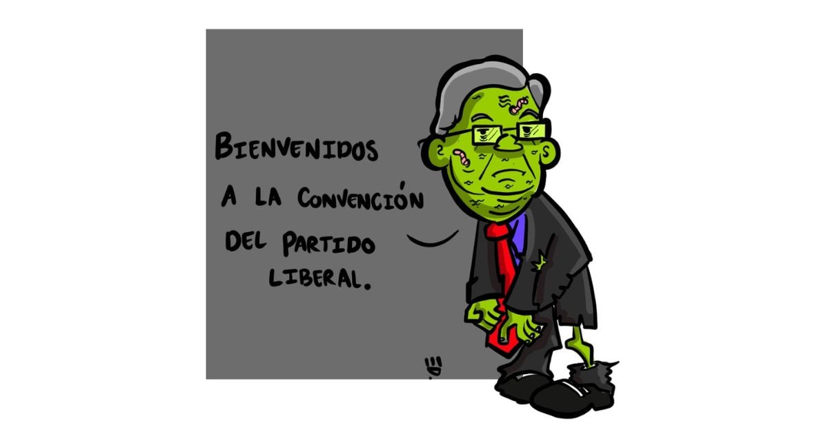 Caricatura: Gaviria, líder supremo del Partido Liberal