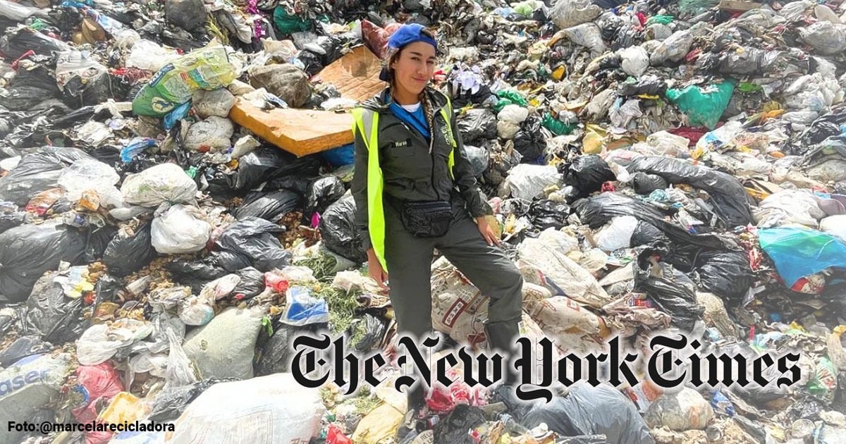 La colombiana que creó un personaje para enseñar a reciclar y terminó en la portada del New York Times