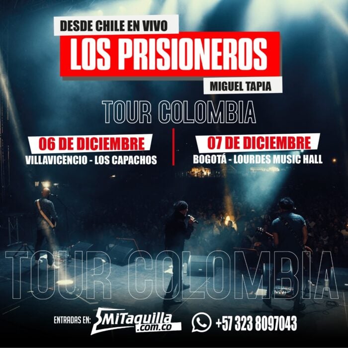  - Los Prisioneros regresan a Colombia con Miguel Tapia: ¡un concierto imperdible!