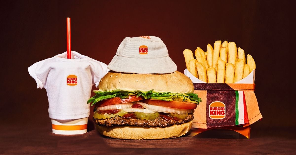 ¿Gorro para la comida? Burger King descrestó con su nueva colección de ropa para hamburguesas