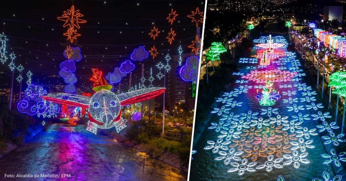 El espectáculo de luces navideñas en Medellín con más de 70 shows gratuitos