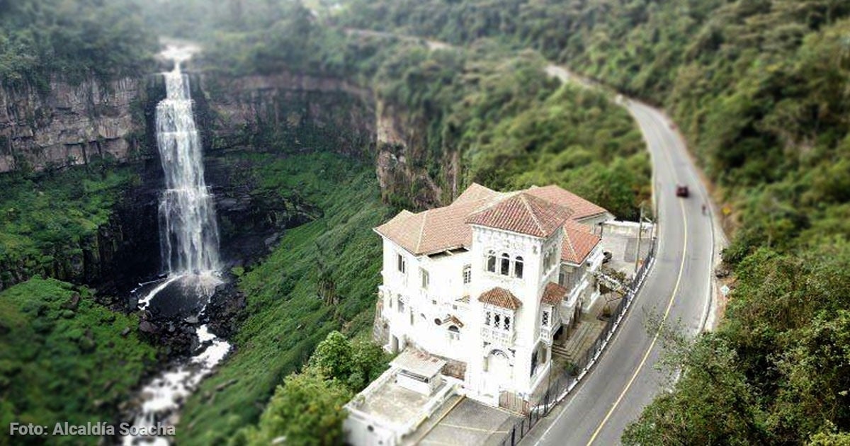 Los días en que la misteriosa casa del Salto del Tequendama era una popular estación de tren