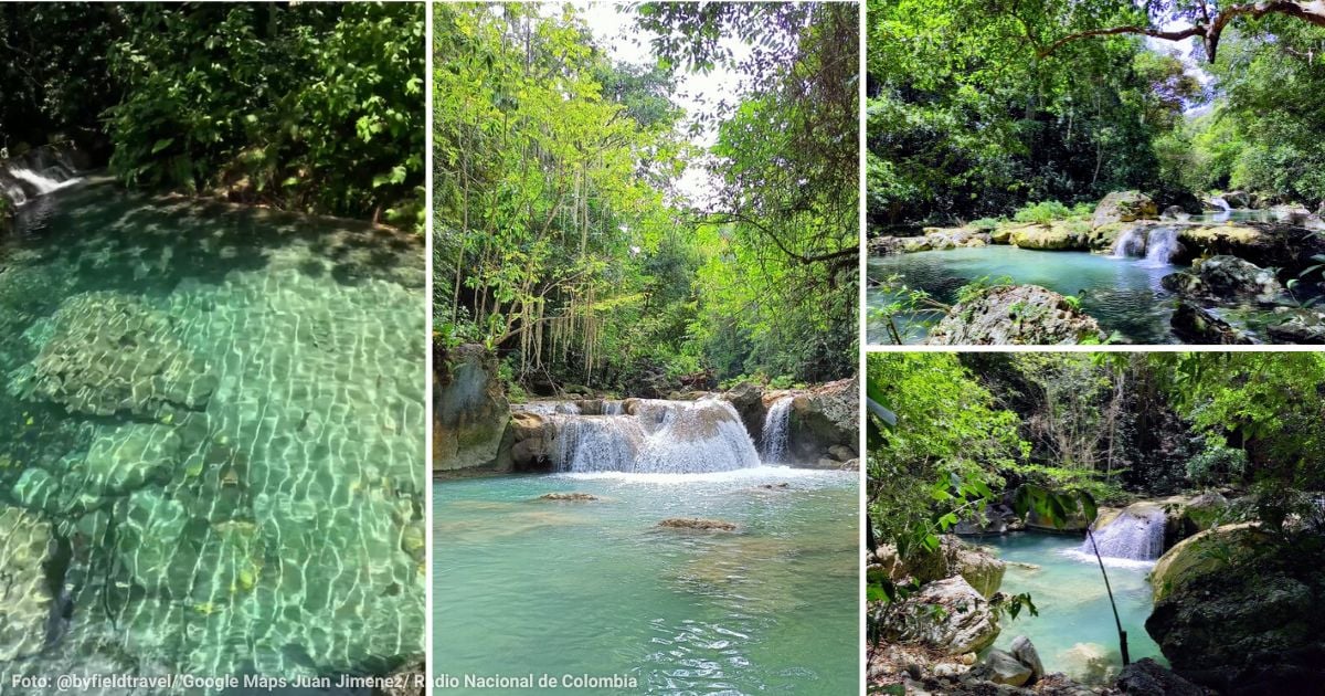 El paraíso escondido en La Guajira de aguas cristalinas que está rodeado de guacamayas y mariposas