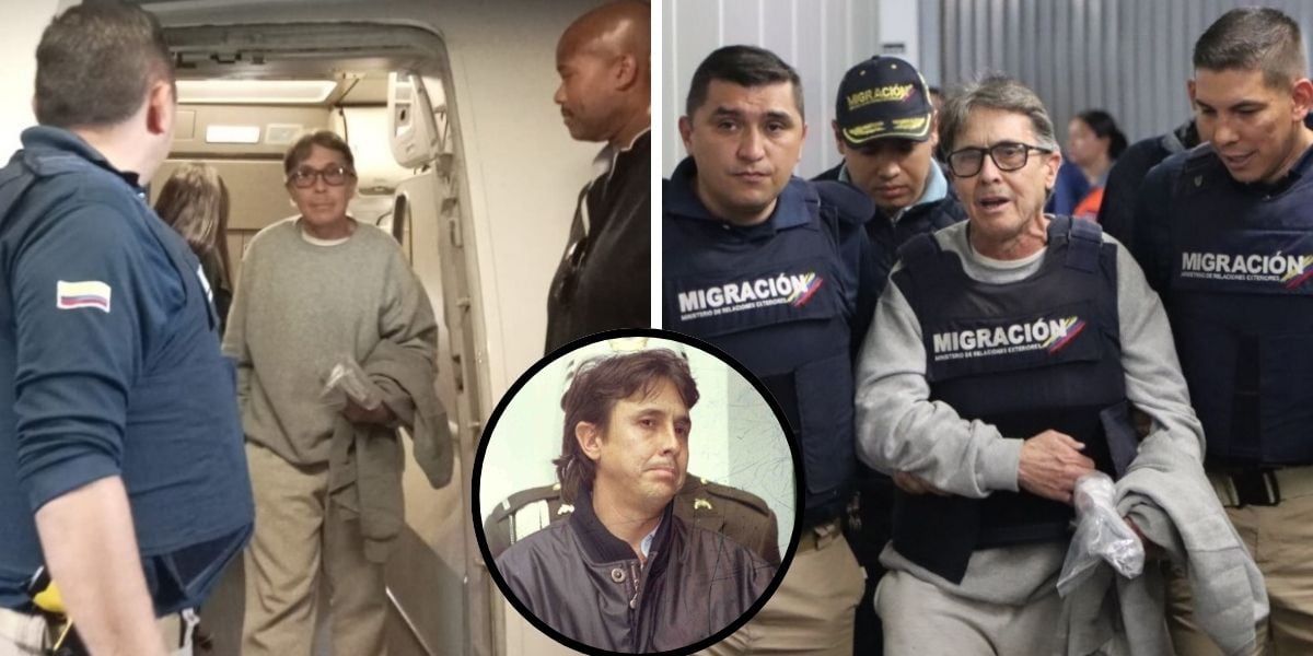 Las primeras imágenes del excapo Fabio Ochoa en su regreso a Colombia como hombre libre