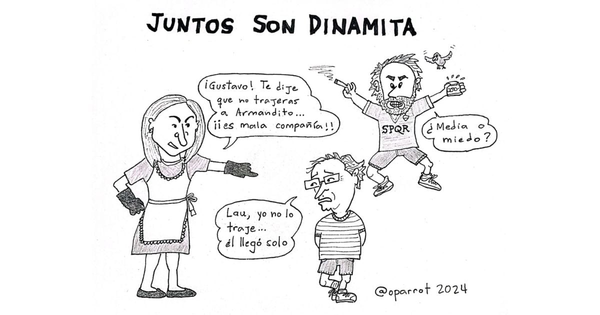 Caricatura: Juntos son dinamita