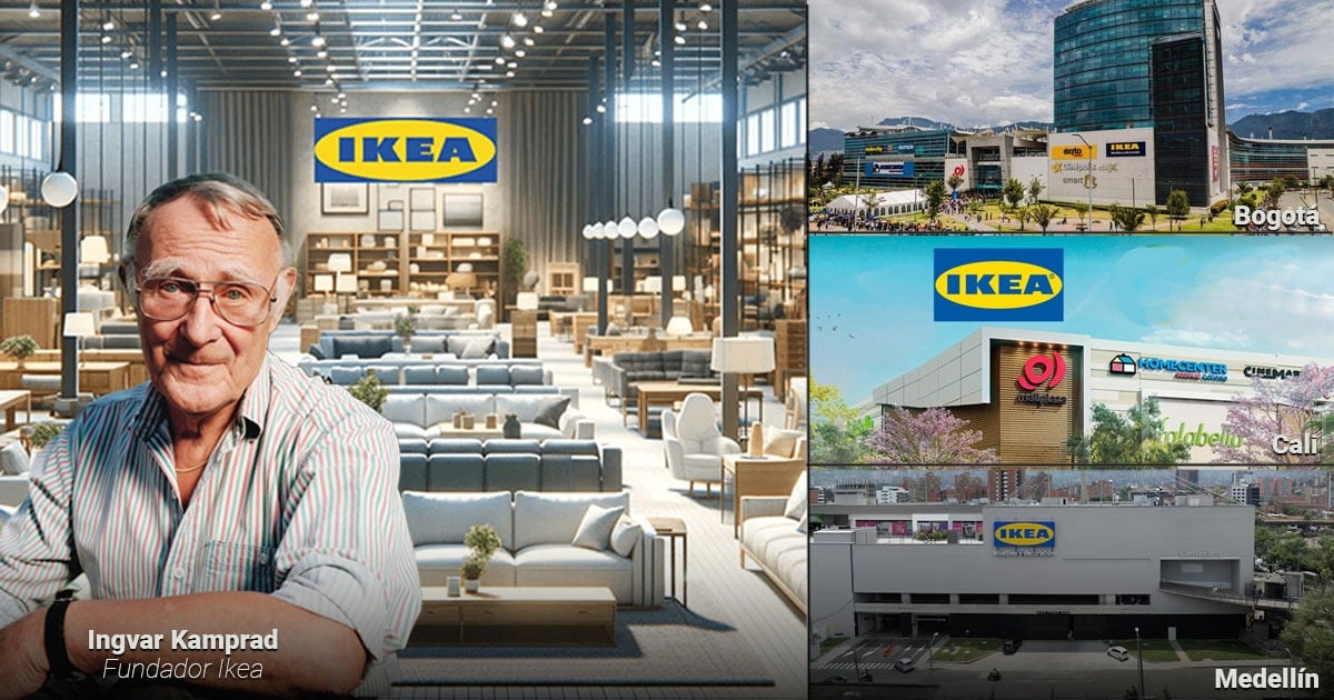 Quién es el sueco que creó Ikea, la tienda de muebles que ya tiene 3 sedes en Colombia