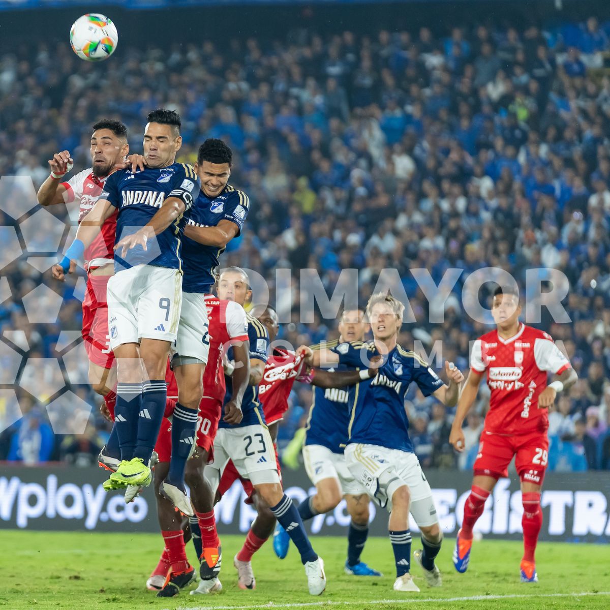 Millonarios Gol de Falcao Andrés Llinás - Millonarios: ¿Fue gol de Falcao o Llinás? Este fue el veredicto final de los árbitros del clásico