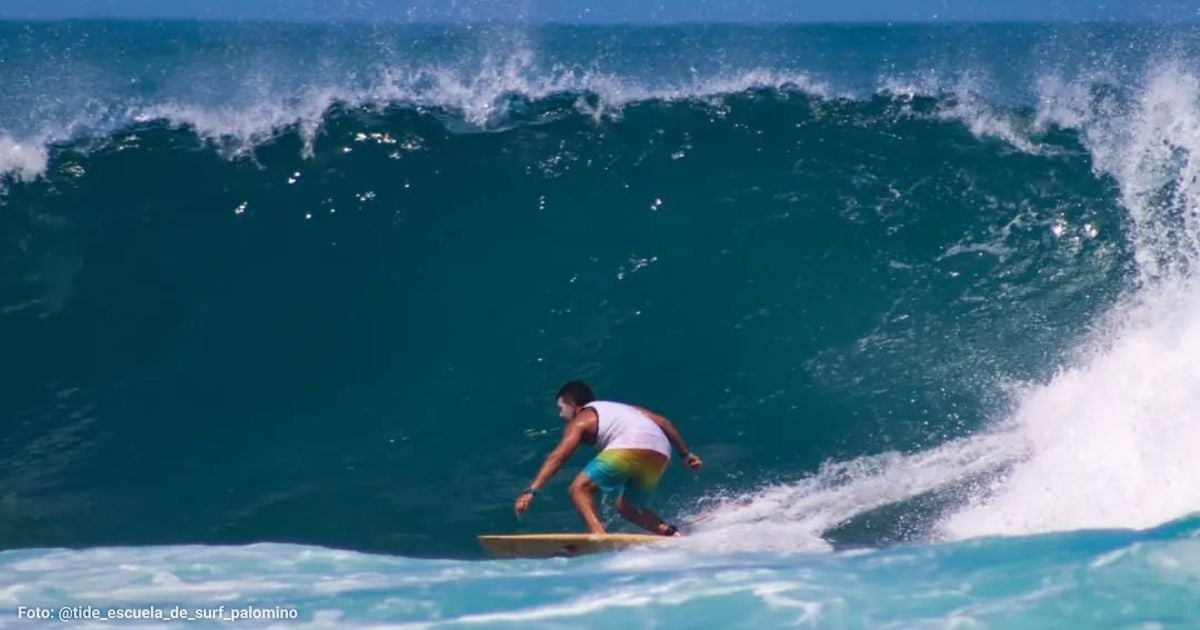 El lugar para aprender a surfear en el Caribe colombiano