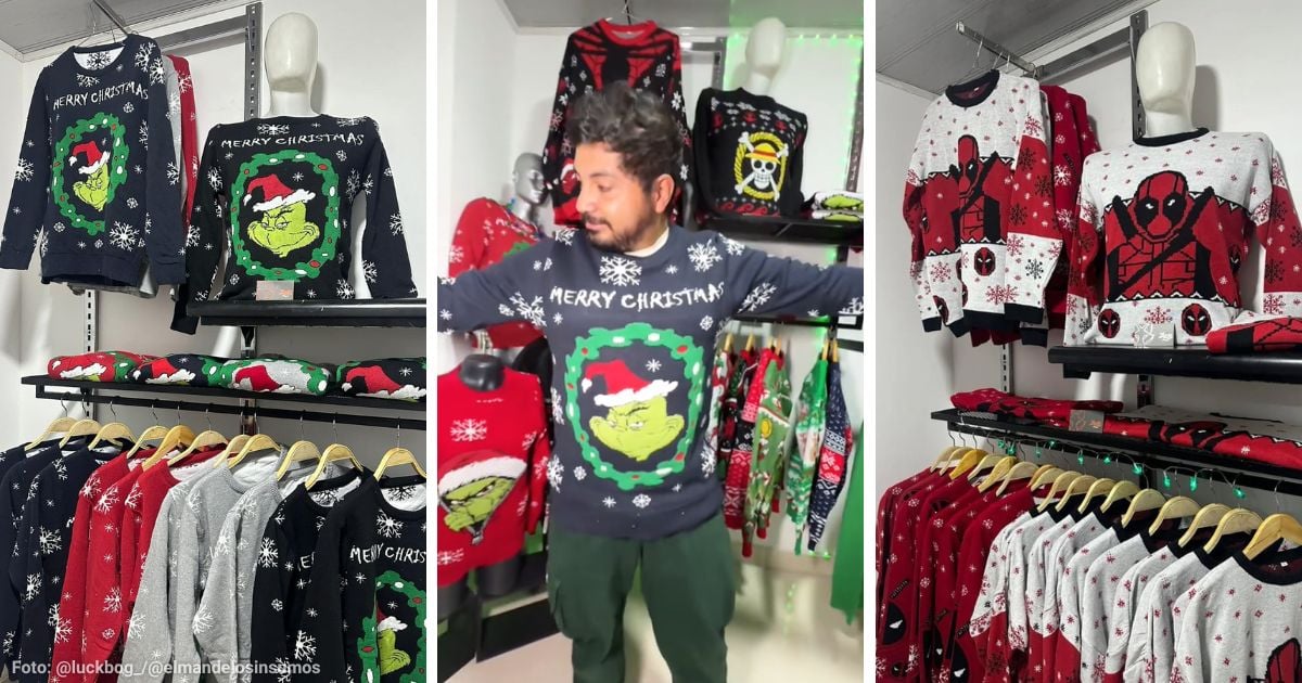 La fábrica para comprar los 'ugly sweater', los famosos sacos navideños a bajos precios