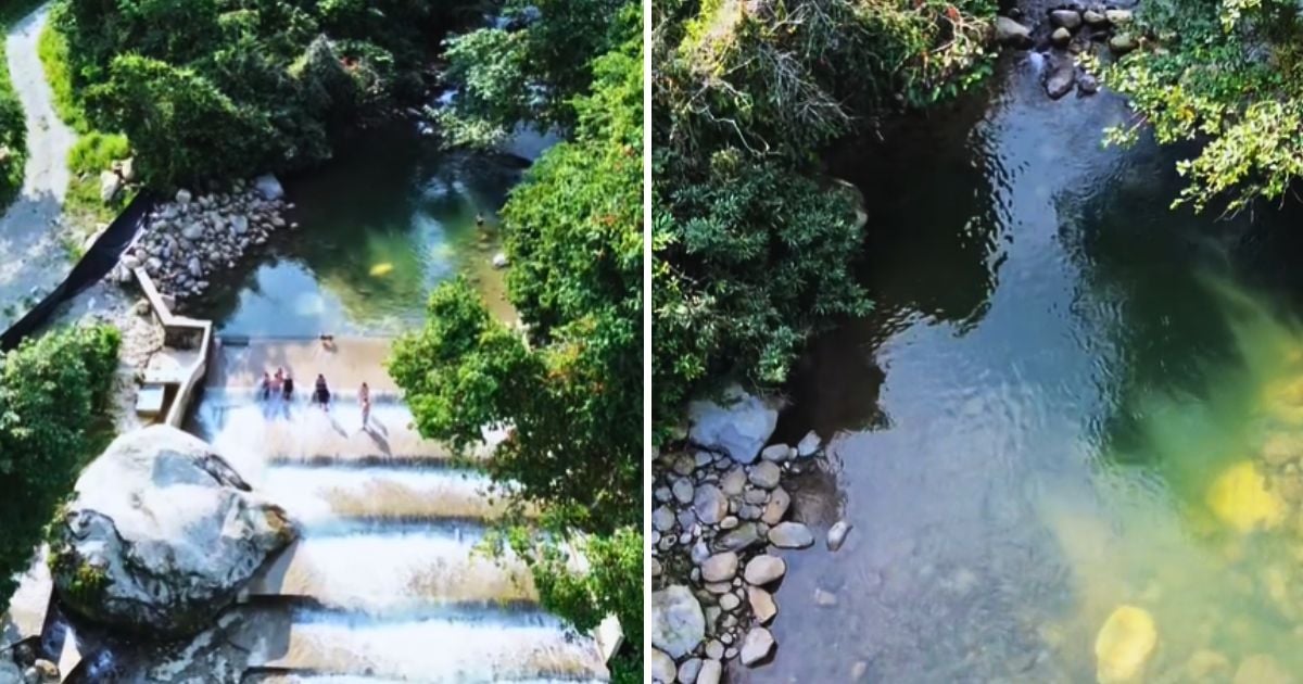 El charco a 35 minutos de Villavicencio para bañarse y disfrutar con la familia; tiene aguas verdosas