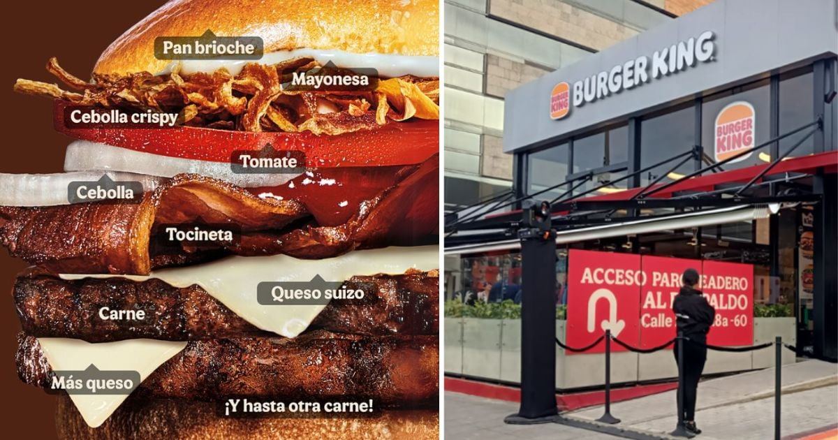 ¿Vale la pena la nueva hamburguesa de Burger King? Tiene doble carne y queso suizo