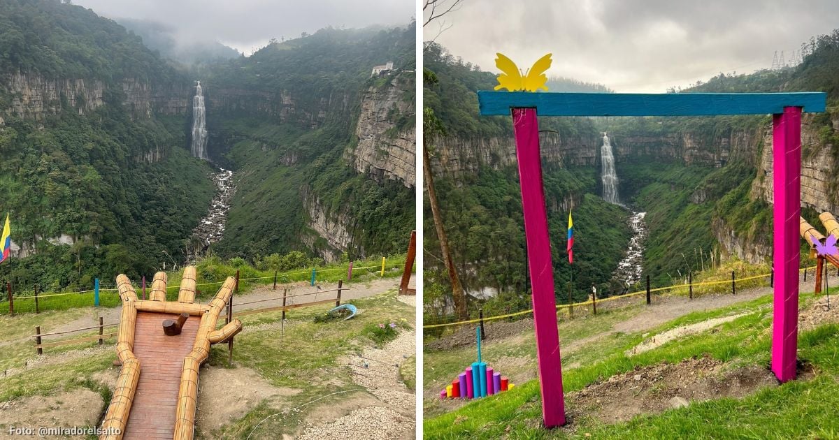 El nuevo mirador en Soacha para ver el Salto del Tequendama en todo su esplendor