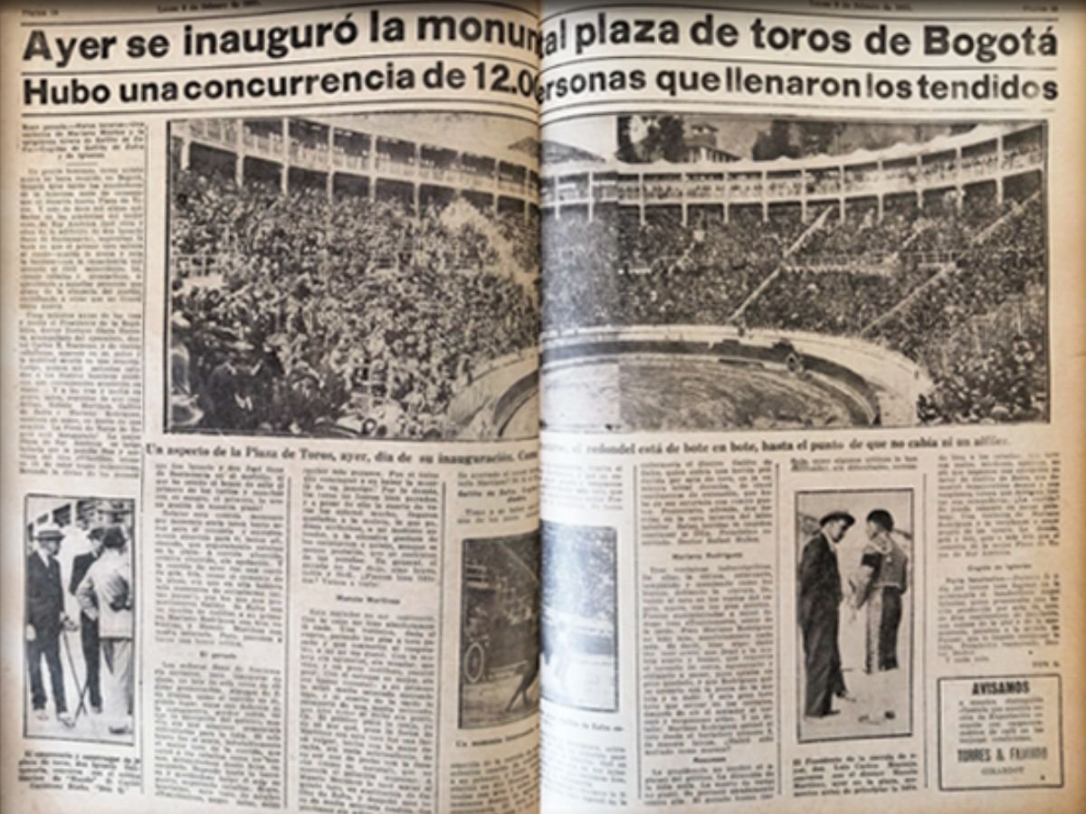 Historia de la Plaza La Santamaría inauguración - Historia de la Plaza La Santamaría: el hacendado bogotano que invirtió buena parte de su fortuna en ella