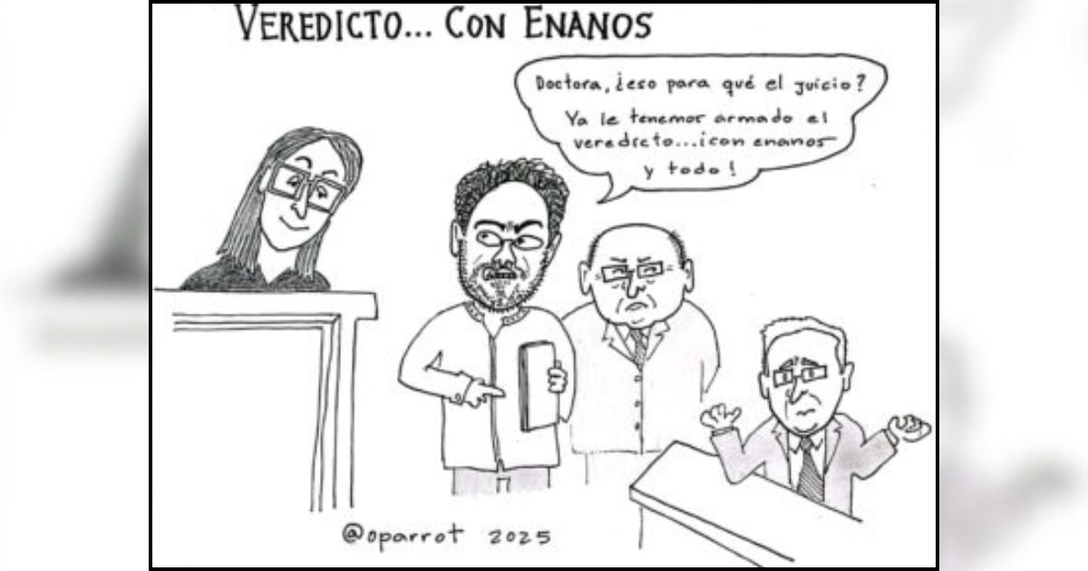 Caricatura: Craso error en el juicio a Uribe