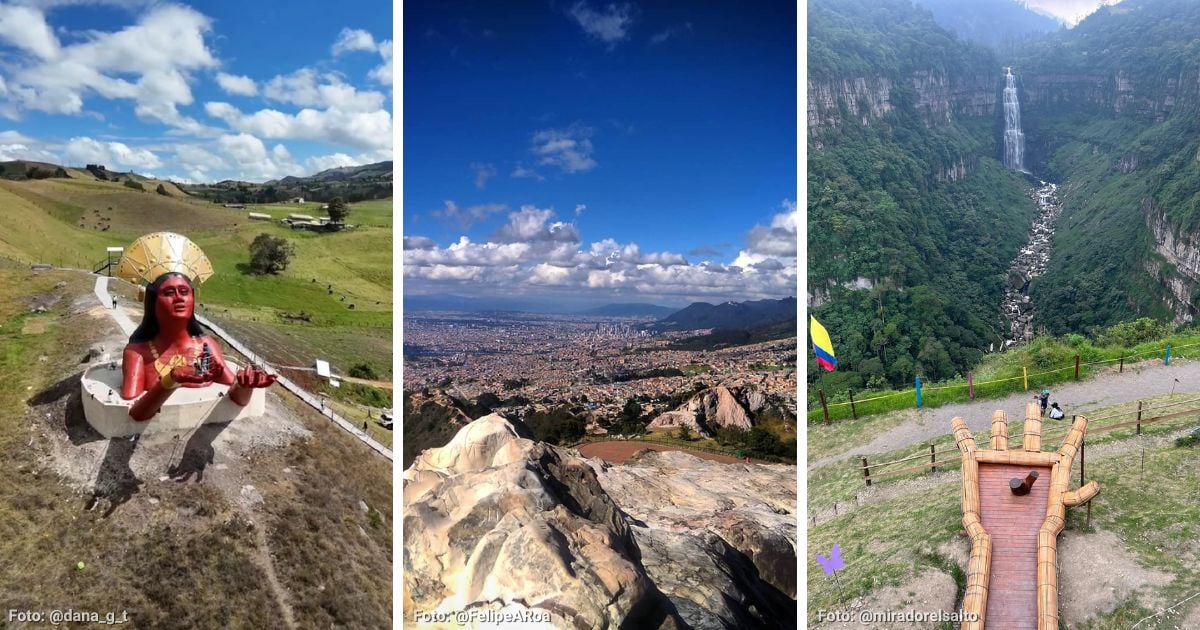 4 miradores cerca de Bogotá para disfrutar de una vista única por menos de $10 mil; algunos son gratis